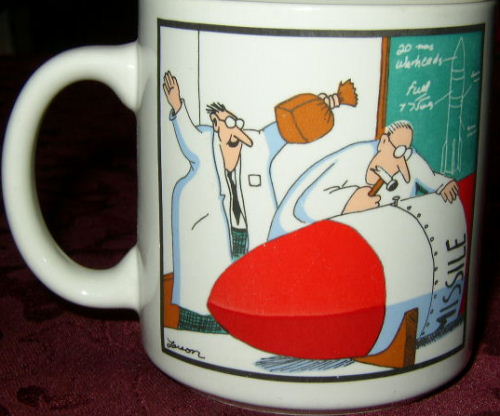 Far Side - Playful Scientists Coffee Mug 1983